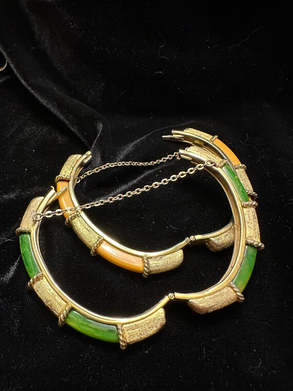 Vintage Bakelite Bracelets: Butterscotch & Spinac… - image 5