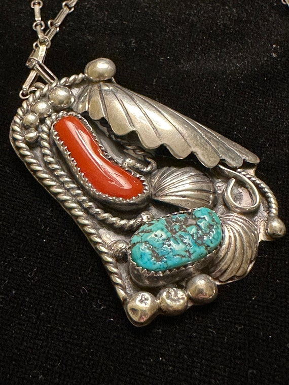 Native American Sterling Pendant - image 7