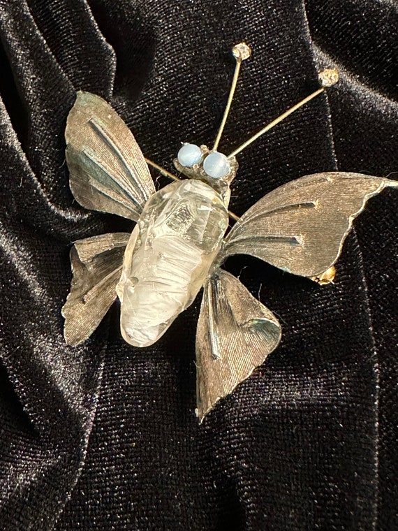 Hattie Carnegie Butterfly Brooch - image 2