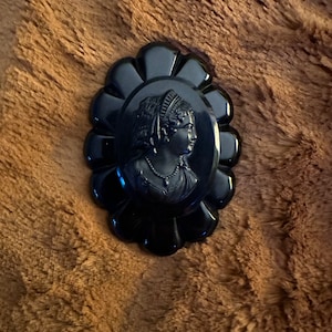 Bakelite Mourning Brooch