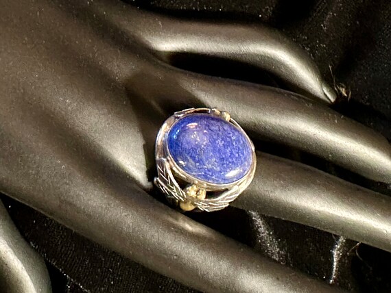 Sterling Lapis Ring - image 4