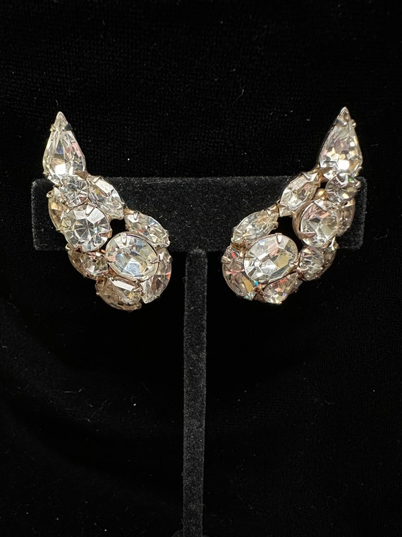 Hattie Carnegie Rhinestone Earrings