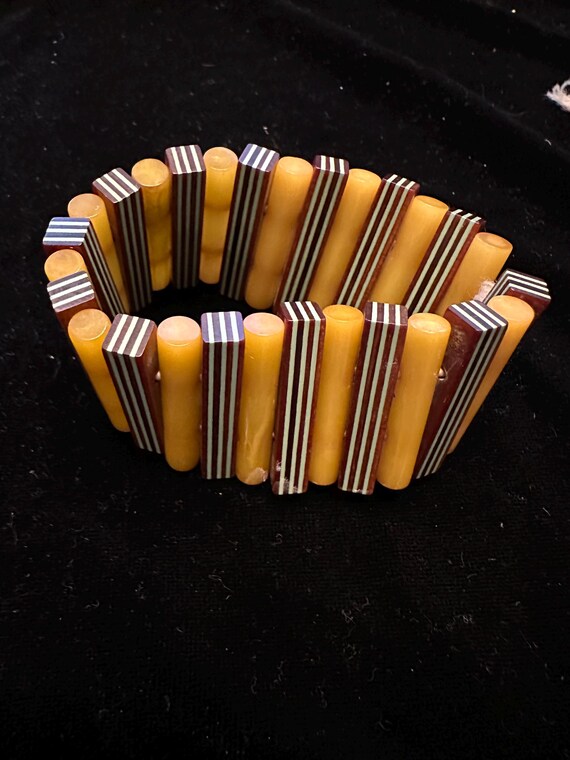 Bakelite Stretch Bangle - image 8