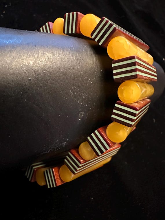 Bakelite Stretch Bangle - image 3