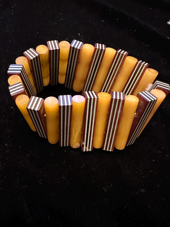 Bakelite Stretch Bangle - image 5