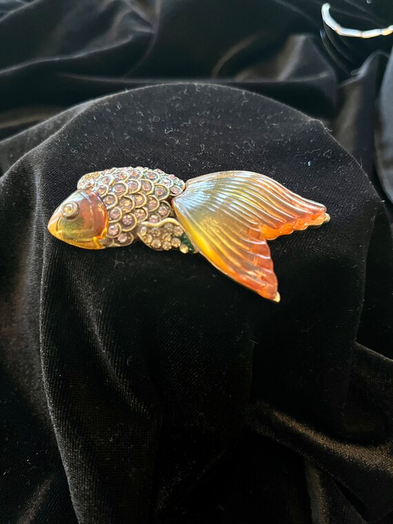 rhinestone goldfish purse Gem