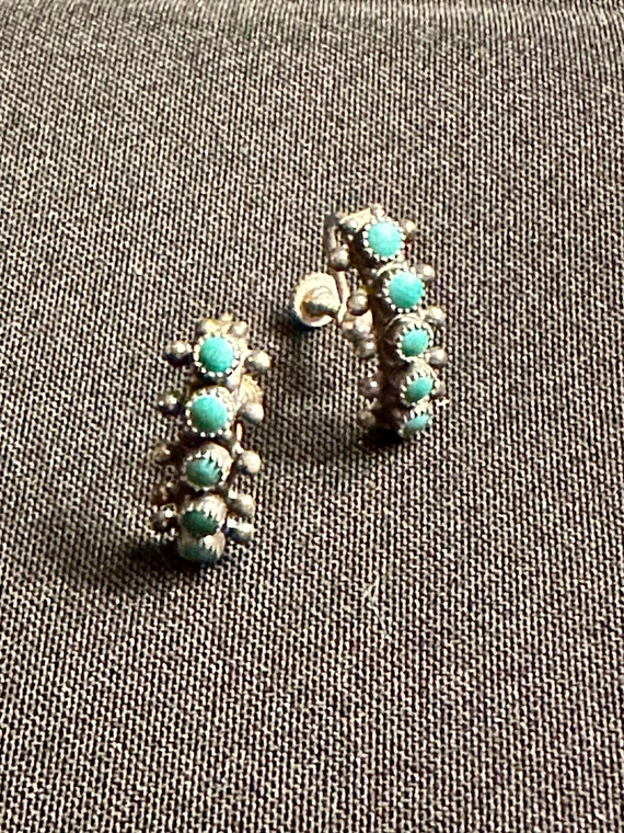 Sterling Turquoise Earrings - image 7