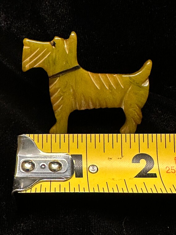 Scottie Bakelite Brooch - image 7