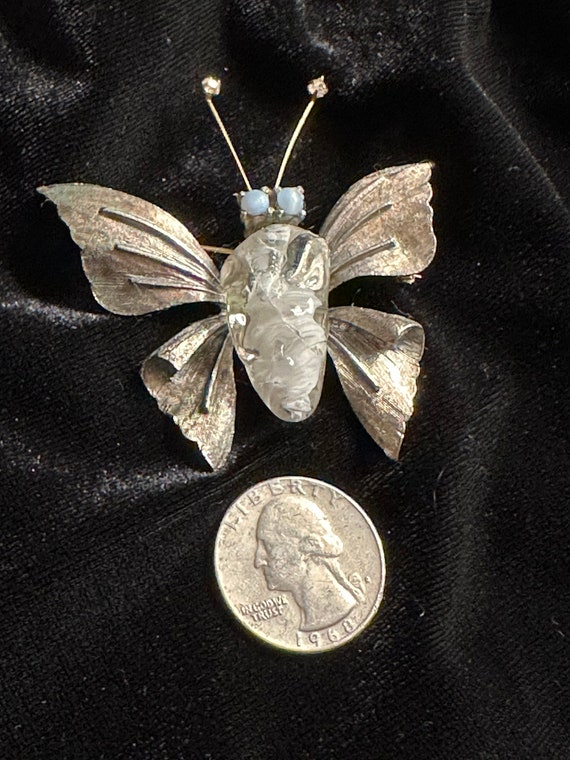 Hattie Carnegie Butterfly Brooch - image 9