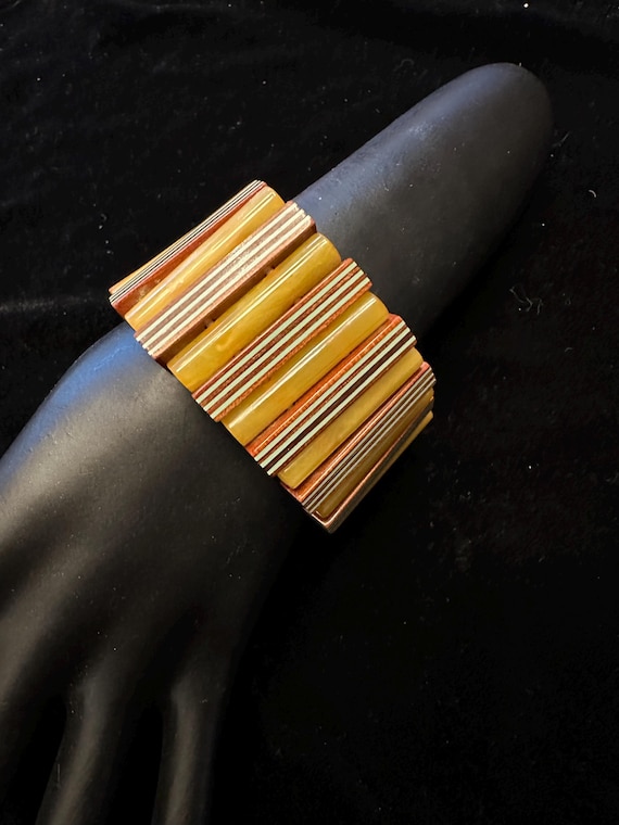 Bakelite Stretch Bangle - image 1