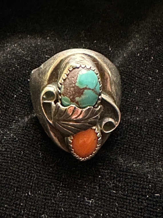 Native American Turquoise Ring - image 5