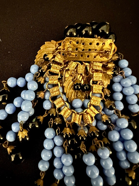 40s/50s Style Crescent Brooch By Miriam Haskell