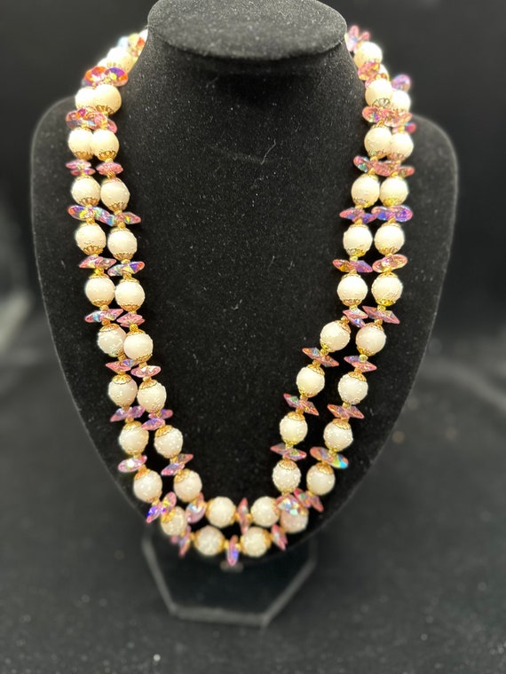 Decorative Pink Necklace - image 4
