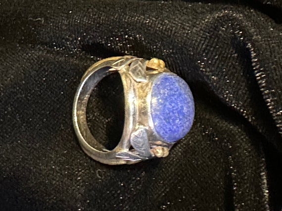 Sterling Lapis Ring - image 3