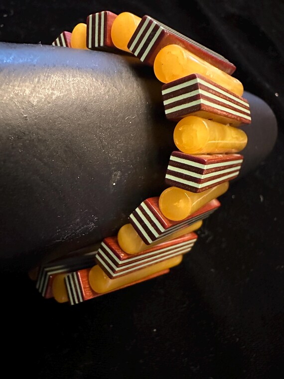 Bakelite Stretch Bangle - image 10