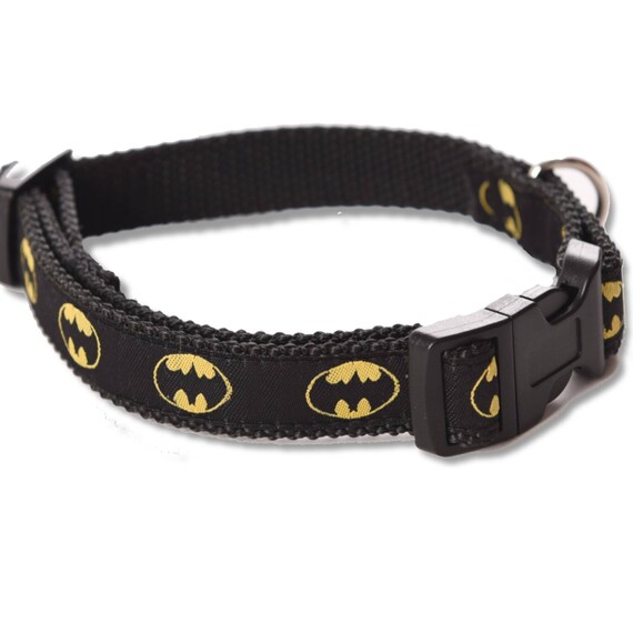 Dog Collar Batman Dog Collar Matching Leash Cute Dog Etsy