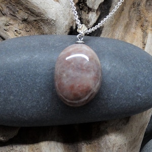 Lake Superior Gemstone pendant. Lake Superior jewelry. Stone Jewelry. Gift for her.