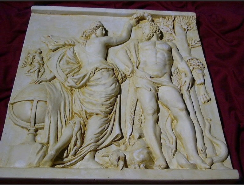 Beau relief basrelief en plâtre 3D mariage grec nymphe Etsy France