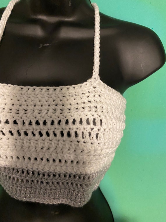 Crochet Crop Top Tie Back | Etsy