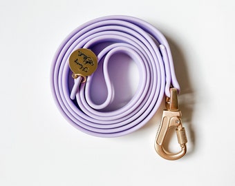 Lavender Waterproof PVC Leash / Dog Leash / Dog LeadWaterproof Dog Leash / Dirt Proof Dog Lead