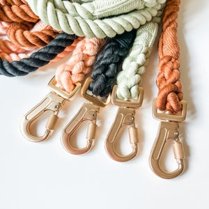 Toffee Cotton Rope Leash / Dog Leash / Dog LeadCotton Rope Leash / Rope Dog Leash image 5