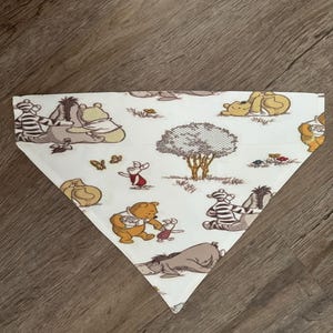Personalized Dog Bandana / Winnie the Pooh Dog Bandana / Pooh and Friends / Over the Collar Dog Bandana / Dog Bandana / Pooh Bear Bandana
