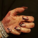 Zombie Nails, Halloween Press On Nails, Blood and Gore, Special Effects nails, Halloween Party Nails, Stick On Nails, Glue on Nails,