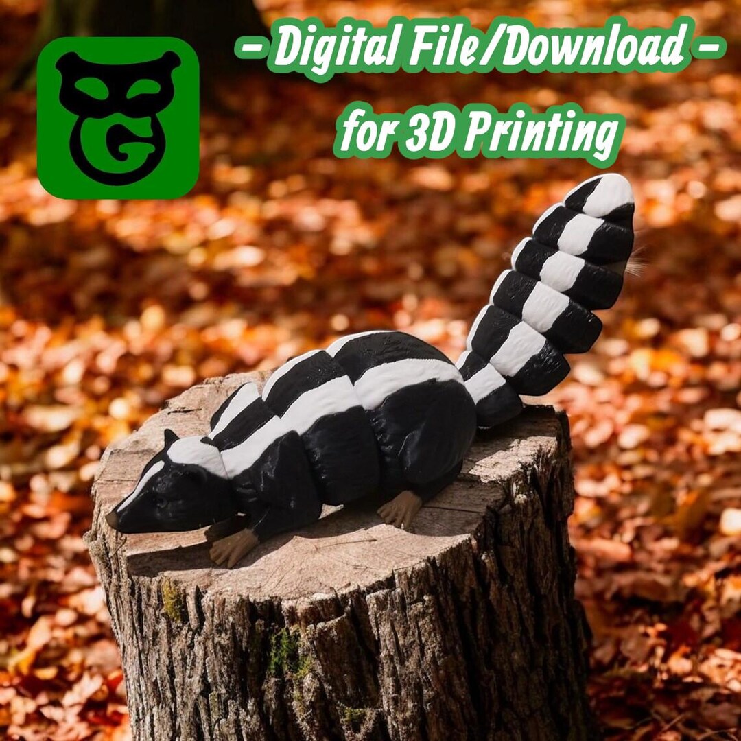 Lazy Skunk (3D Blueprint; Multicolor.3mf Included) - Etsy