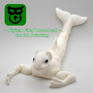 Ningen - Sea Monster (3D Blueprint; Multicolor 3mf included)