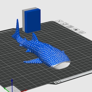 Whale Shark (3D Blueprint; Multicolor.3mf included)