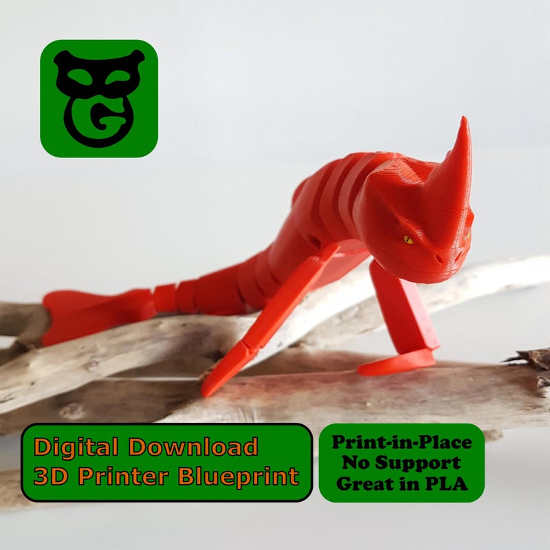 Red 3 Monster - Etsy