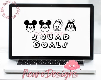 Squad Goals - Micky Inspired (2 count) - Digital File