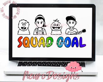 Squad Goals - Mrs. Rachel and Friends Inspired - Digital File