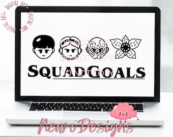 Squad Goals - Stranger Things 2 Inspired - Digital File