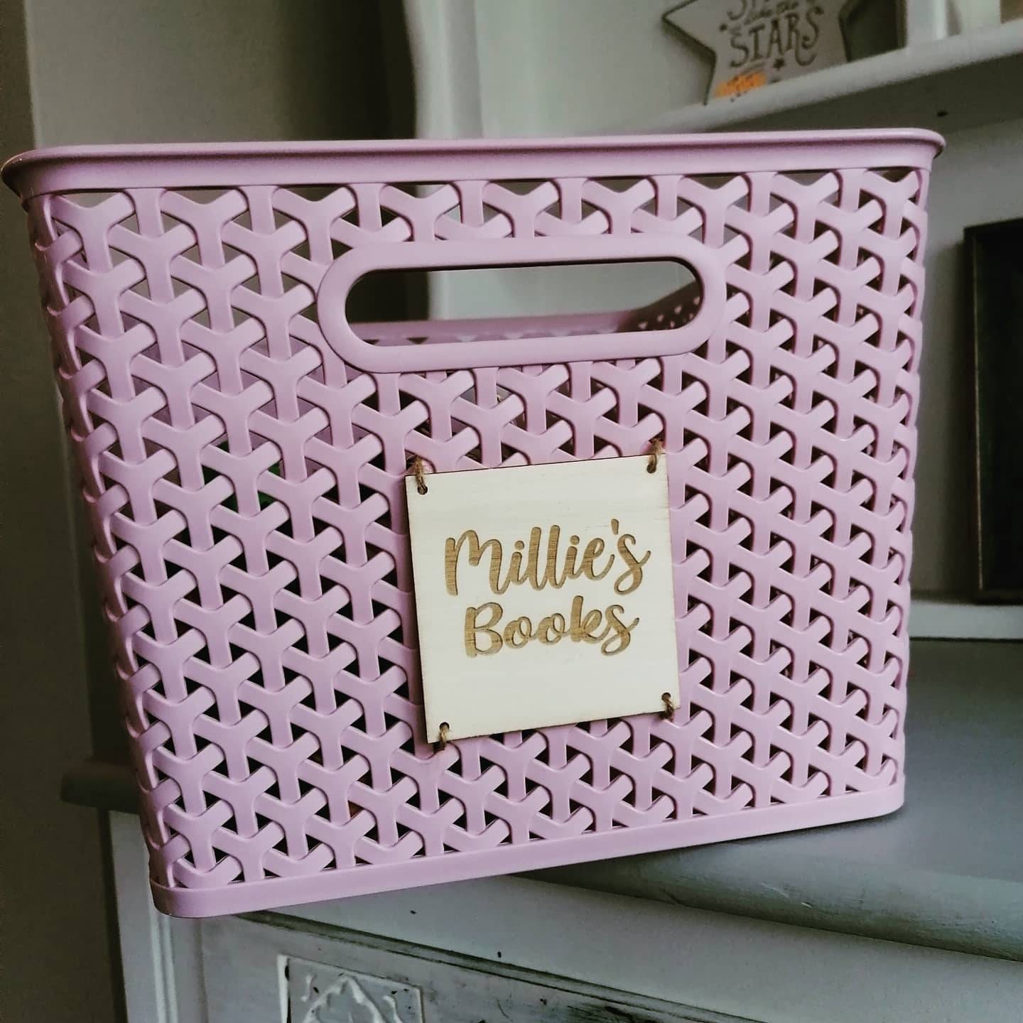 Wooden 80mm Engraved Personalised Basket Storage Tags With Etsy