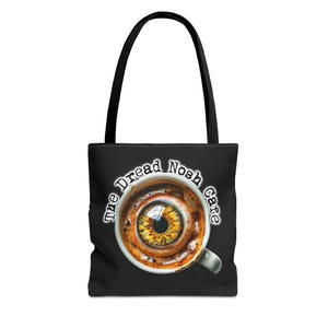 The Dread Nosh Cafe - Kaffee Tragetasche, Einzigartiges Geschenk für Kaffee-Liebhaber, lustige Grafik Tasche für den täglichen Gebrauch, perfekt für Familien, Festivals