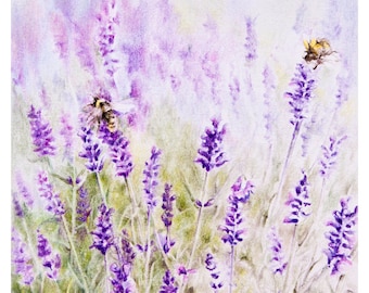 Bees on Lavender