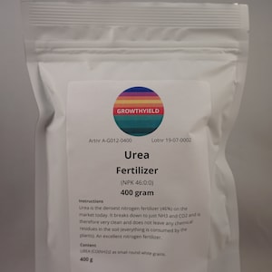 Urea Fertilizer (400 gram) NPK 46-0-0 (Swedish purity grade) - Most dense nitrogen fertilizer you can find