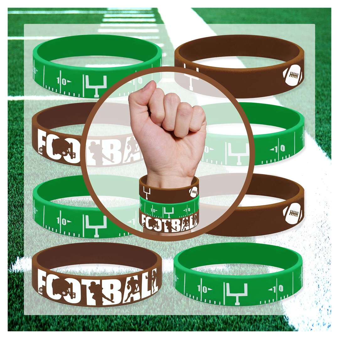 20 Piece Football Wristbands Party Favors / Gifts / Pinata - Etsy