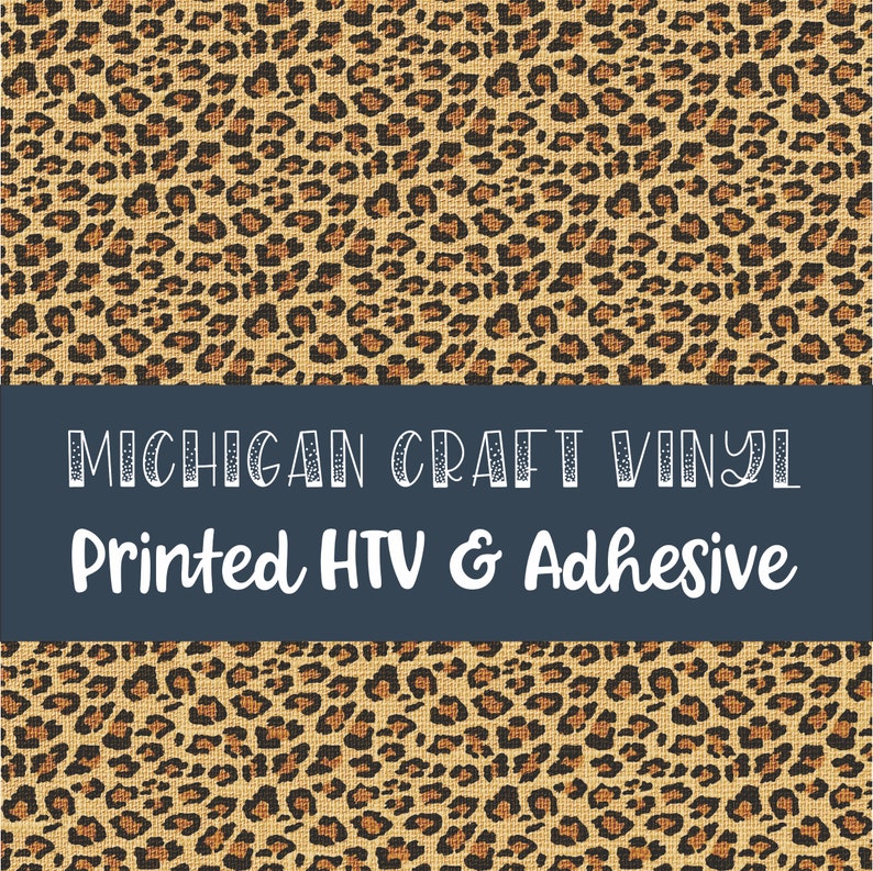 Cheetah Small Print Vinyl / Printed 651 Vinyl / Heat Transfer Etsy