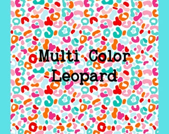 Printed Vinyl, Leopard Print Pattern Tumbler Vinyl, Heat Transfer-Animal Print, Outdoor Waterproof, Vinyl Sheets, Sticker, Shirt Vinyl #203