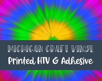 Round Color Burst Pattern HTV Vinyl / Printed 651 Vinyl / Printed Vinyl /Printed Outdoor Vinyl / Printed HTV/Printed Heat Transfer Vinyl