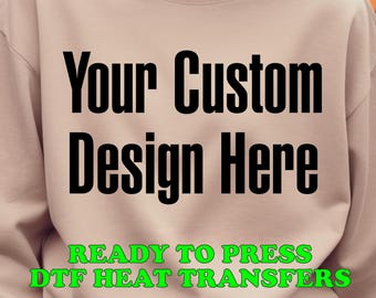 Your Custom Design Custom DTF Sheets Custom DTF Transfer Custom Heat Transfer Dtf Gang Sheet Full Color Dtf Print Custom Full Color DTF