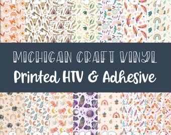 BOHO A1-14 - Printed Htv / Printed HTV Vinyl /Printed 651 Outdoor Vinyl / Printed HTV/Printed Heat Transfer Vinyl