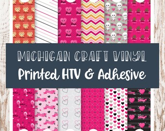 Anti-Valentine Patterned Vinyl -  Printed 651 Vinyl / Printed Vinyl / Printed Outdoor Vinyl / Printed HTV/Printed Heat Transfer Vinyl