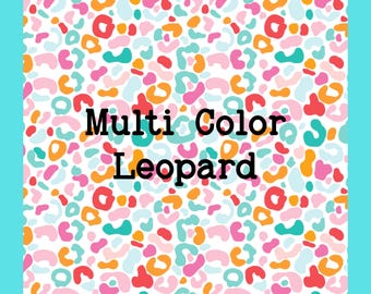 Printed Vinyl, Leopard Print Pattern Tumbler Vinyl, Heat Transfer-Animal Print, Outdoor Waterproof, Vinyl Sheets, Sticker, Shirt Vinyl #204
