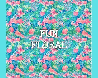 Printed Vinyl, Floral Print Pattern Tumbler Vinyl, Heat Transfer Floral Print, Outdoor Waterproof, Vinyl Sheets, Sticker, Shirt Vinyl #173