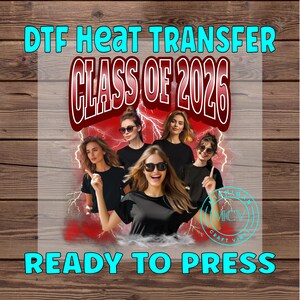 Personalized Graduat DTF Transfer Family Match Shirt Custom Print Graduate Mom Dad Custom Graduate Gift DTF Heat Transfer Dtf Full Color Bild 1