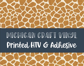 Giraffe Print Patterned Vinyl / Printed 651 Vinyl / Printed Vinyl /Printed Outdoor Vinyl / Printed HTV/Printed Heat Transfer Vinyl