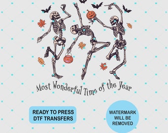 Halloweendtf Skeleton Snarky Direct to Film Transfer Full Color Dtf Press Transfers High Quality Dtf High Quality dtf Custom Printing 09-28